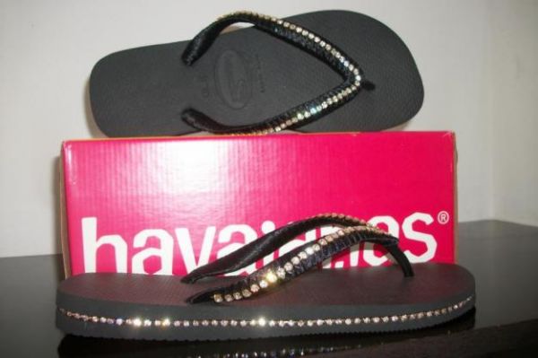 Chinelo Personalizado com Strass
